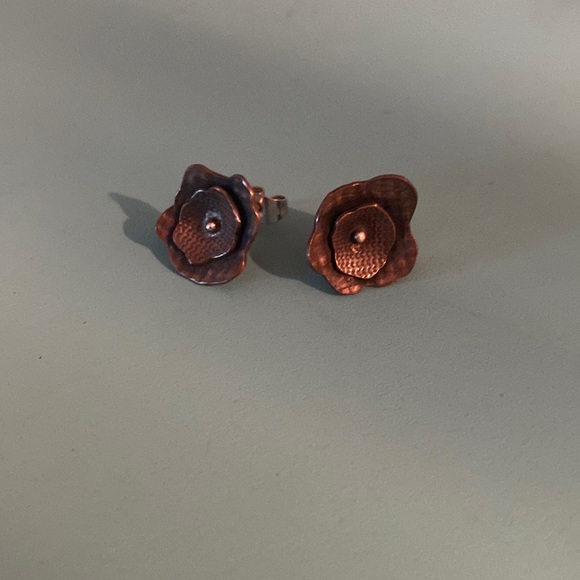Jewelry - 4/$10 Handmade Copper Earrings stud post